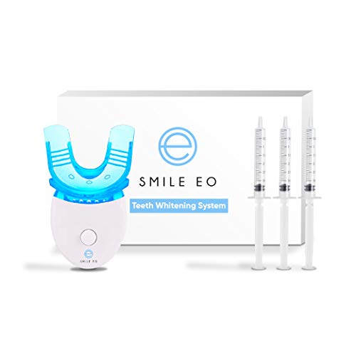 חיוך EO ערכת הלבנת שיניים עם מאיץ אור כחול LED, מזרקי ג'ל הלבנה, מגש הלבנת שיניים