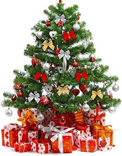 קשתות חג המולד באוקאי, 60 יחידות זרי קשתות פסטיבל קשת סרט חג המולד עניבת פרפר חג המולד דקורטיבי קשתות קישוטי