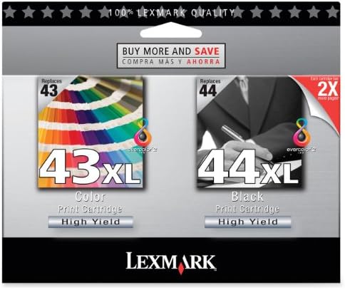מוצרים בינלאומיים של לקסמרק-מחסנית הדפסת תמונות, חבילת קומבו, שחור/תלת צבע-נמכר כ - 1 פק - חבילת