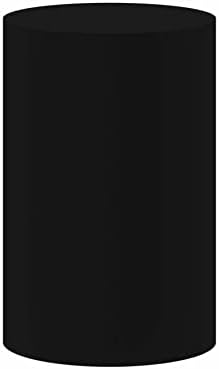 כיסוי צילינדר שחור של Konpon, כיסוי פלנט עם רצועה אלסטית, כיסוי צילינדר פוליאסטר בצבע אחיד, אבזרי