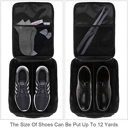 NANMMA שקיות קופסאות נעליים אטומות למים רקע עם סקייטבורד, קסדה, נעלי ספורט, אוזניות, בסרטים