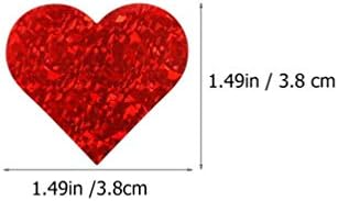 ליפקום 500 יחידות 1.49 ב לב מדבקות אדום לב בצורת מדבקת תוויות לב צורת מדבקה לחתונות גליטר אהבה